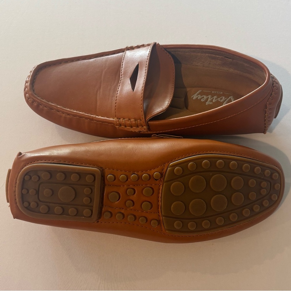VOSTEY Men’s Brown Slip On Loafers Like New Size 8 or Women’s Size 9/9.5 - Picture 8 of 11